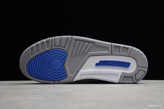 BLUE JORDAN AIR 3 WHITE RETRO CT8532-145 0813
